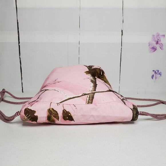 Realtree Camo Cinch Drawstring Canvas Knapsack Gym Bag - Picture 6 of 9